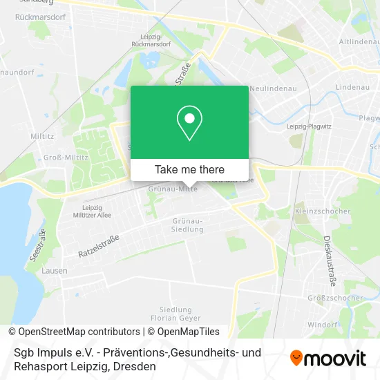 Карта Sgb Impuls e.V. - Präventions-,Gesundheits- und Rehasport Leipzig