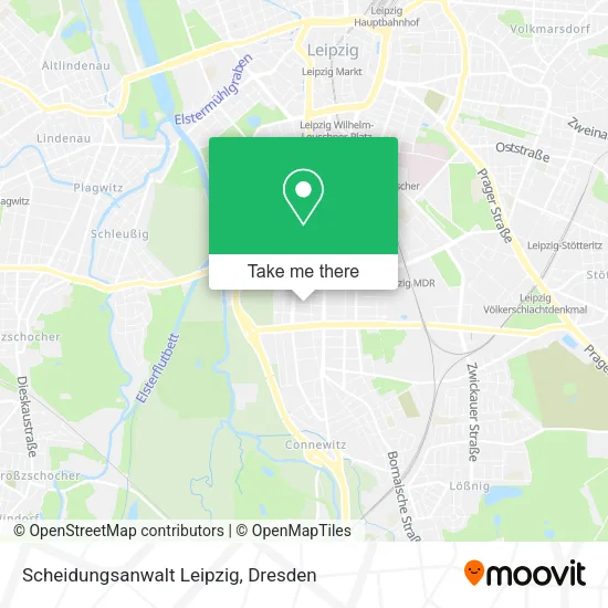 Карта Scheidungsanwalt Leipzig