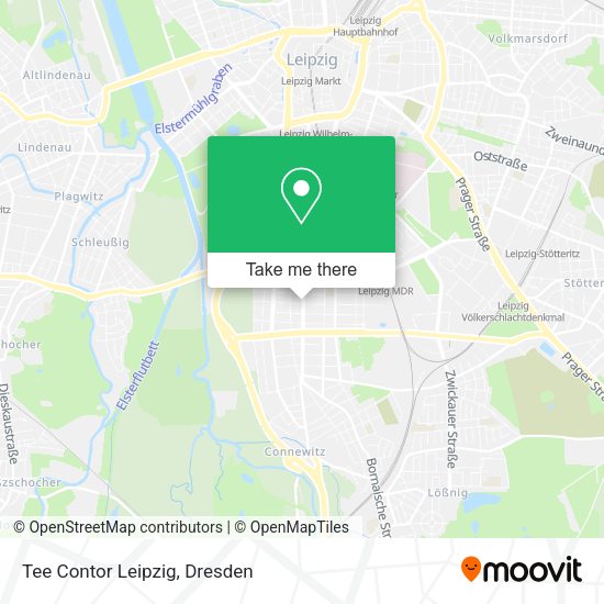 Карта Tee Contor Leipzig