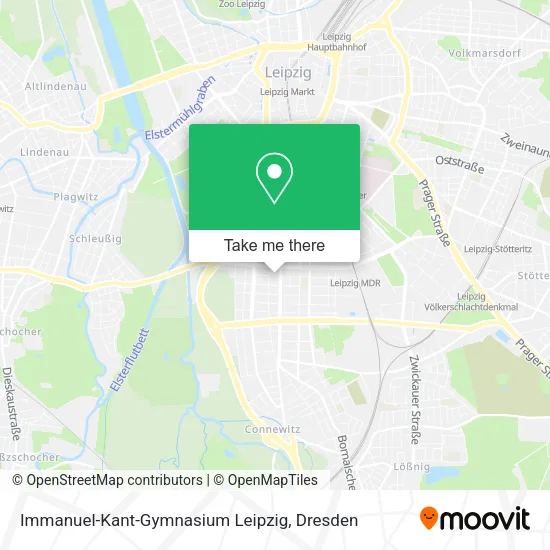 Карта Immanuel-Kant-Gymnasium Leipzig