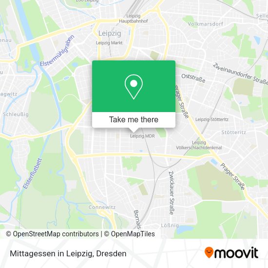 Карта Mittagessen in Leipzig