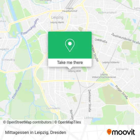 Карта Mittagessen in Leipzig