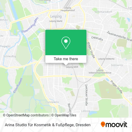 Карта Arina Studio für Kosmetik & Fußpflege