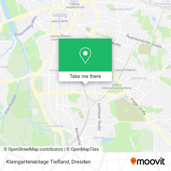 Карта Kleingartenanlage Tiefland