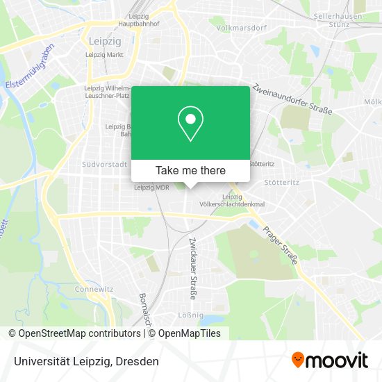 Карта Universität Leipzig