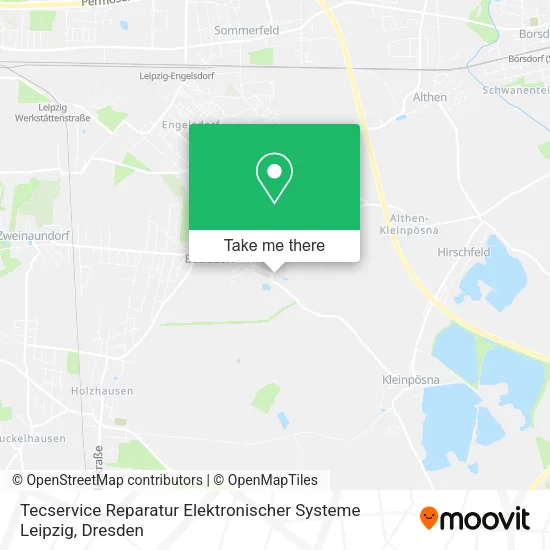 Карта Tecservice Reparatur Elektronischer Systeme Leipzig
