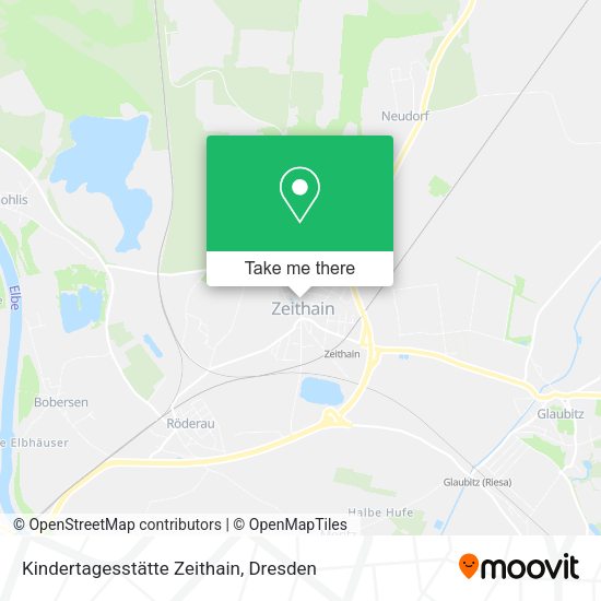 Карта Kindertagesstätte Zeithain