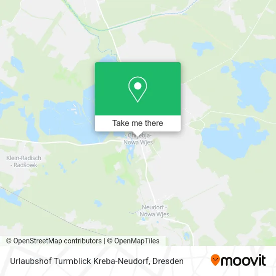 Карта Urlaubshof Turmblick Kreba-Neudorf