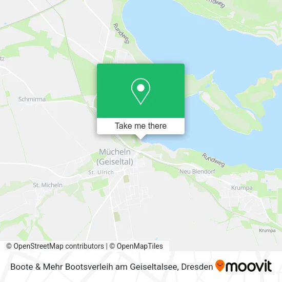 Карта Boote & Mehr Bootsverleih am Geiseltalsee