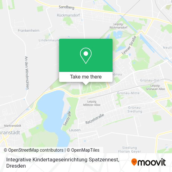 Карта Integrative Kindertageseinrichtung Spatzennest