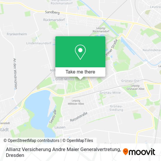 Карта Allianz Versicherung Andre Maier Generalvertretung