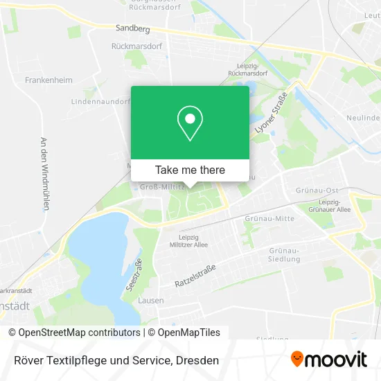 Карта Röver Textilpflege und Service