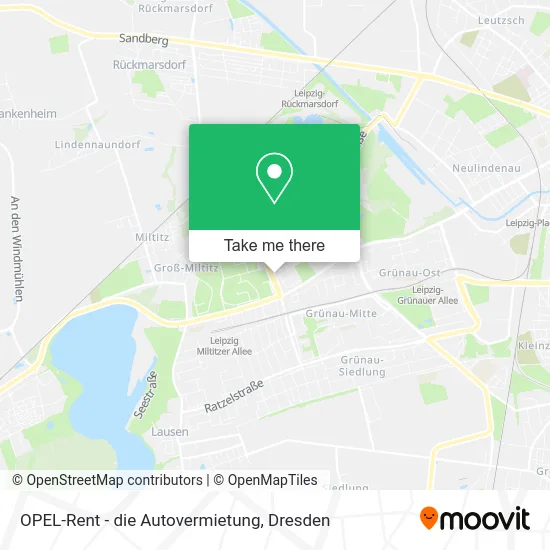 Карта OPEL-Rent - die Autovermietung