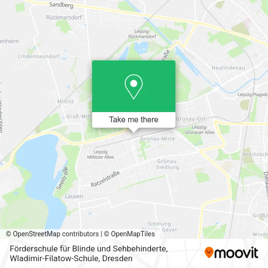 Карта Förderschule für Blinde und Sehbehinderte, Wladimir-Filatow-Schule