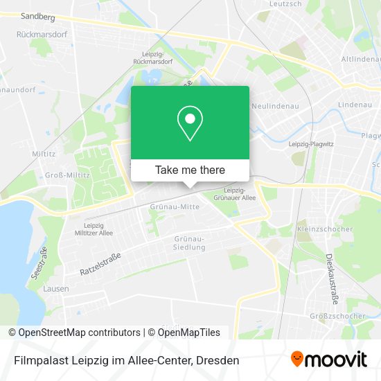 Карта Filmpalast Leipzig im Allee-Center