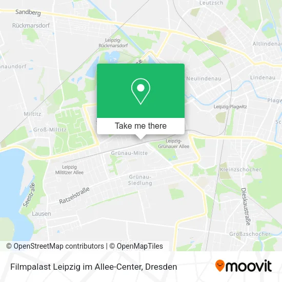 Карта Filmpalast Leipzig im Allee-Center