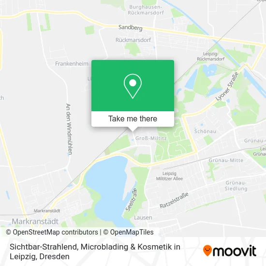 Карта Sichtbar-Strahlend, Microblading & Kosmetik in Leipzig