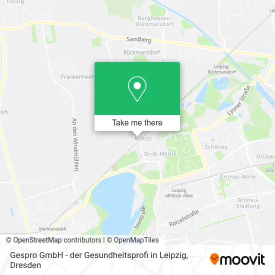 Карта Gespro GmbH - der Gesundheitsprofi in Leipzig
