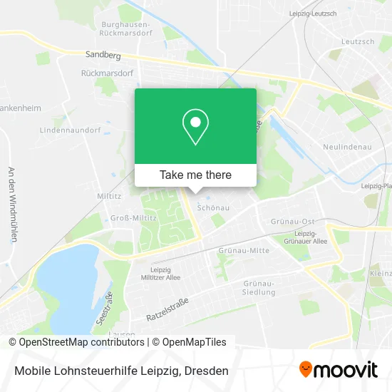 Карта Mobile Lohnsteuerhilfe Leipzig