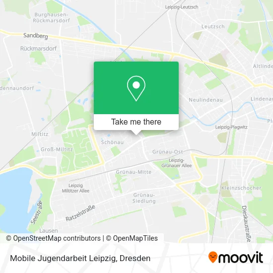 Карта Mobile Jugendarbeit Leipzig