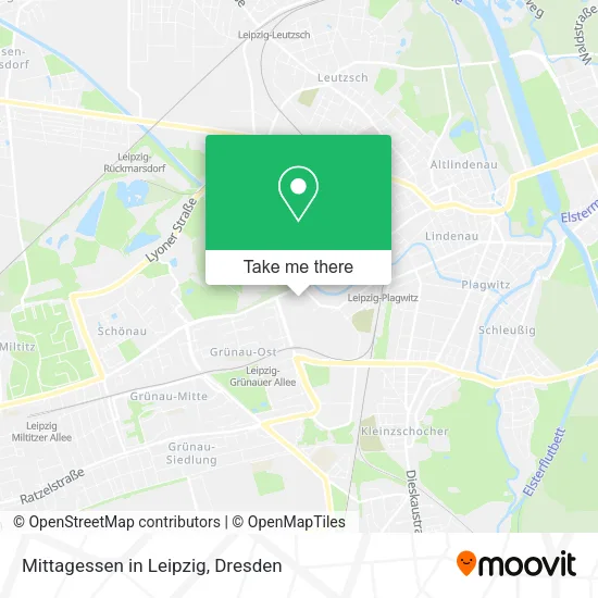 Карта Mittagessen in Leipzig