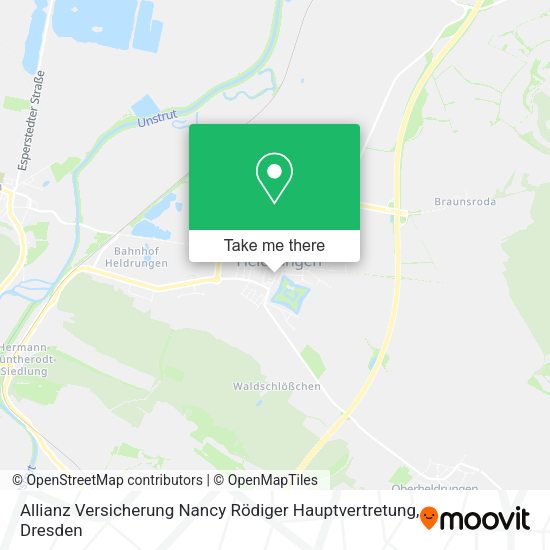Карта Allianz Versicherung Nancy Rödiger Hauptvertretung