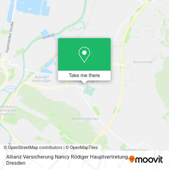 Карта Allianz Versicherung Nancy Rödiger Hauptvertretung