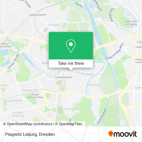 Карта Plagwitz Leipzig