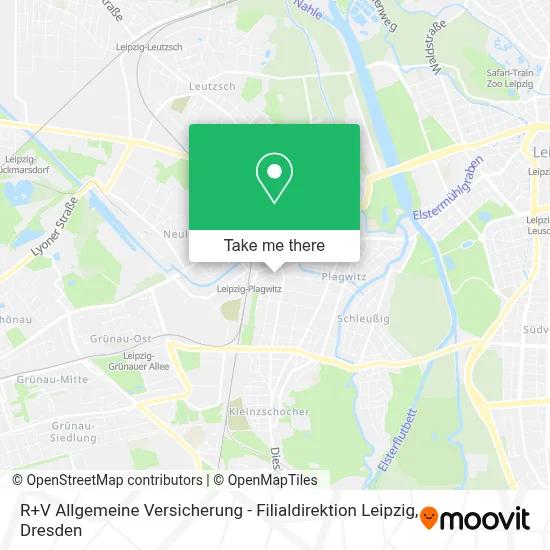 R+V Allgemeine Versicherung - Filialdirektion Leipzig map