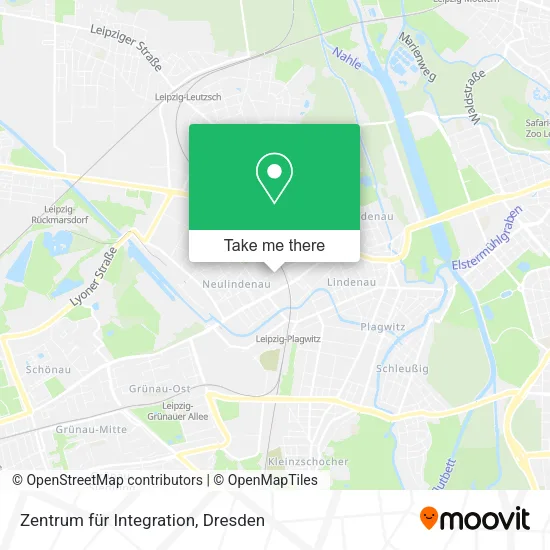 Карта Zentrum für Integration