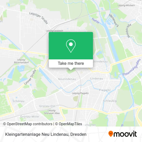 Карта Kleingartenanlage Neu Lindenau