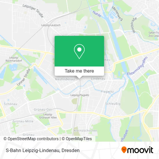 Карта S-Bahn Leipzig-Lindenau