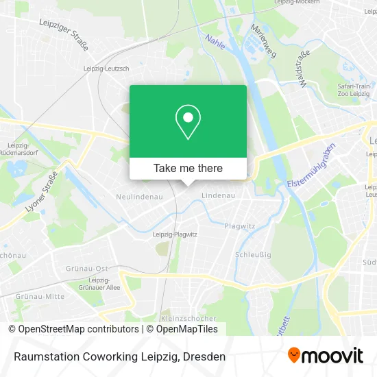 Карта Raumstation Coworking Leipzig