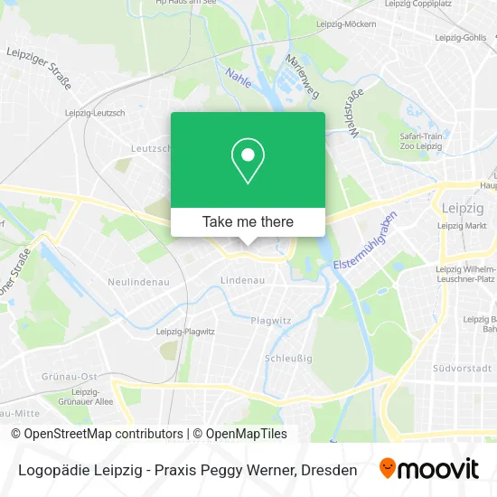 Карта Logopädie Leipzig - Praxis Peggy Werner