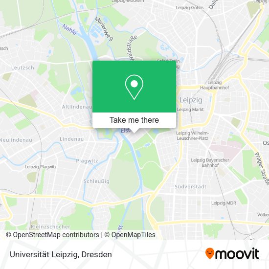 Карта Universität Leipzig