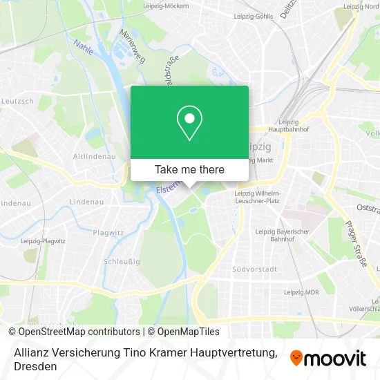 Карта Allianz Versicherung Tino Kramer Hauptvertretung
