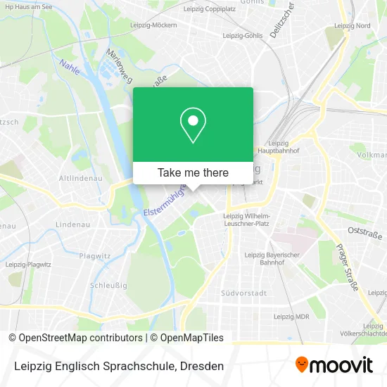 Карта Leipzig Englisch Sprachschule