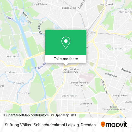 Карта Stiftung Völker- Schlachtdenkmal Leipzig