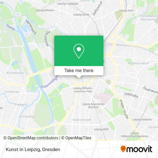Карта Kunst in Leipzig