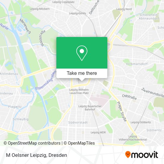 Карта M Oelsner Leipzig