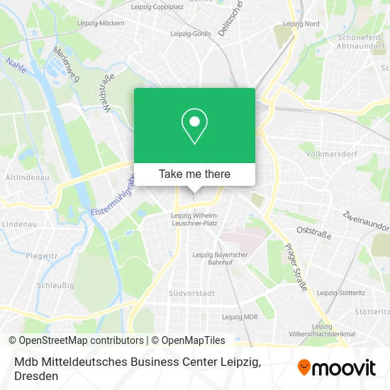 Карта Mdb Mitteldeutsches Business Center Leipzig