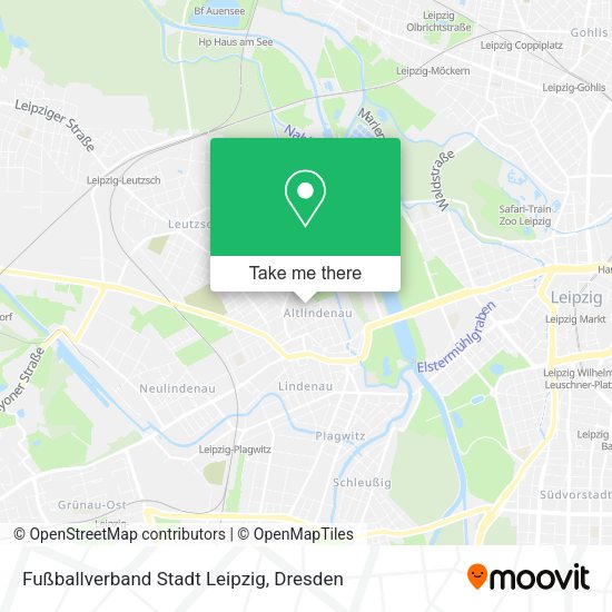 Карта Fußballverband Stadt Leipzig