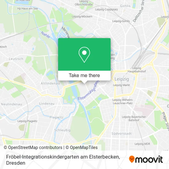 Карта Fröbel-Integrationskindergarten am Elsterbecken