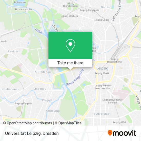 Карта Universität Leipzig