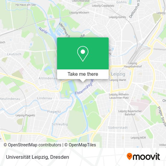 Карта Universität Leipzig