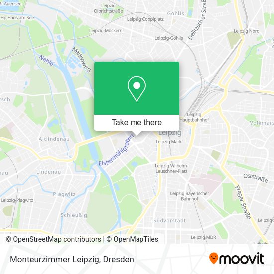 Карта Monteurzimmer Leipzig