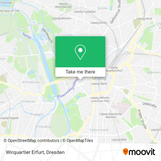 Карта Wirquartier Erfurt