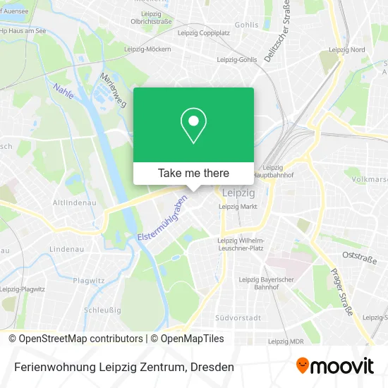 Карта Ferienwohnung Leipzig Zentrum