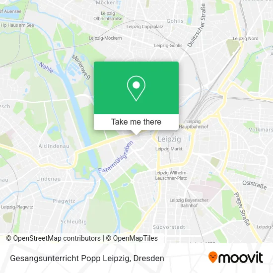 Карта Gesangsunterricht Popp Leipzig