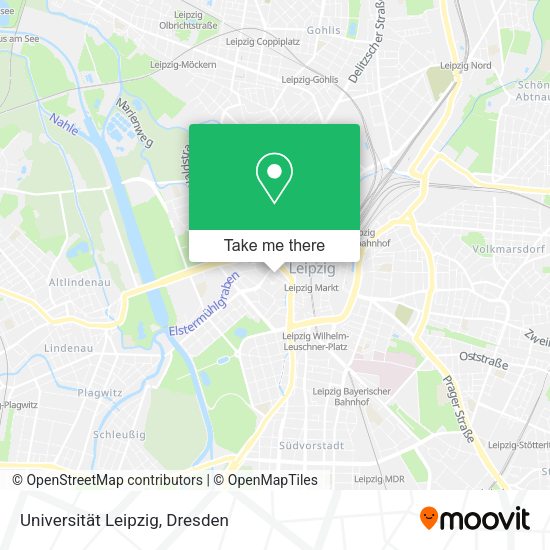 Карта Universität Leipzig